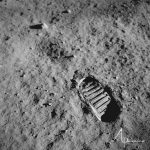 L'impronta di Neil Armstrong sulla luna, 20 luglio 1969